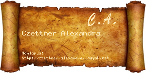 Czettner Alexandra névjegykártya